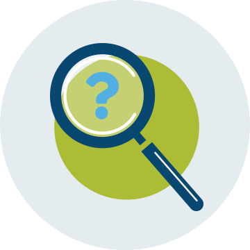 Icon of searching magnifying glass